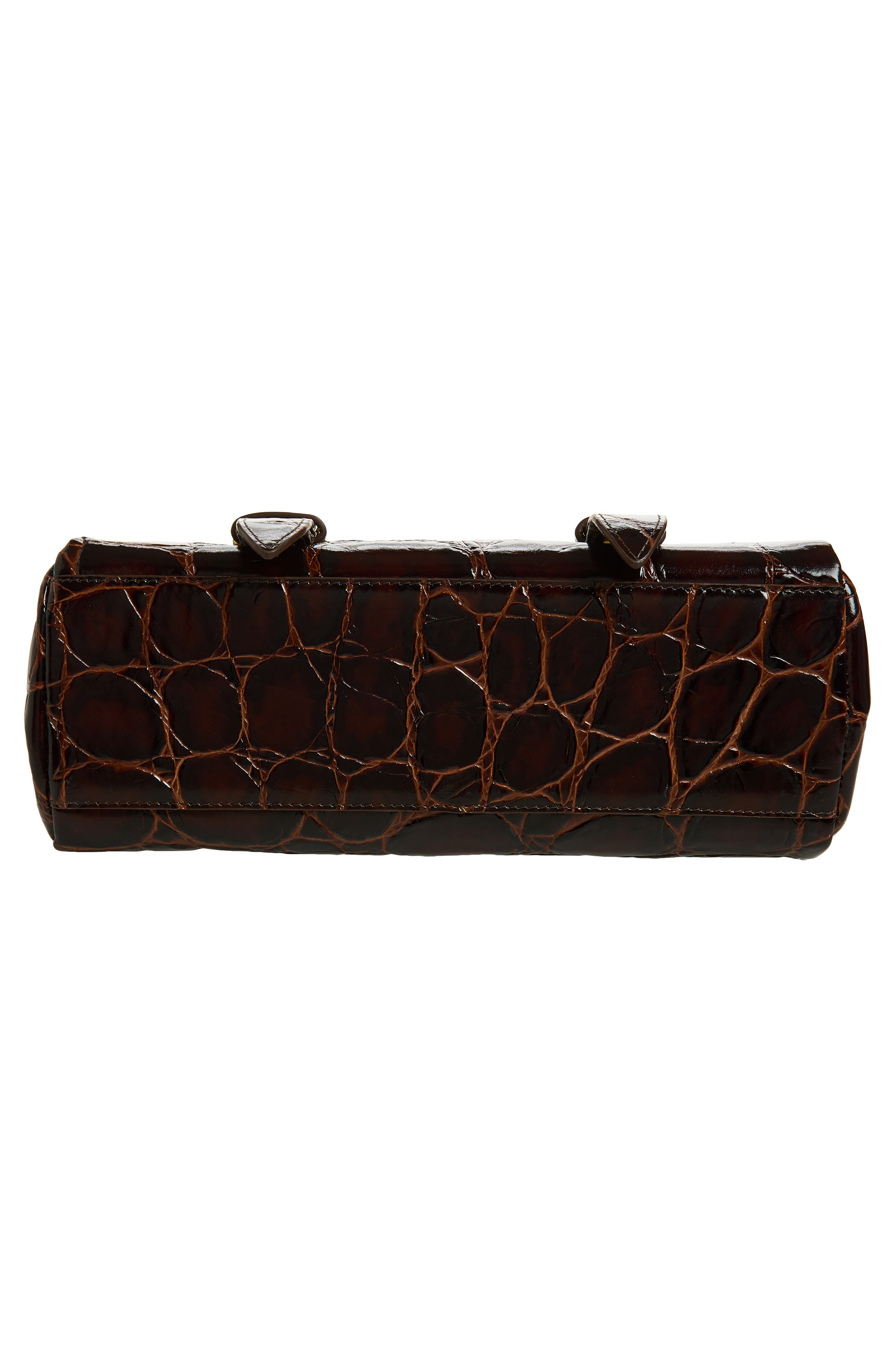 Dries Van Noten Croc Embossed Satchel, Alternate, color, 703 Brown