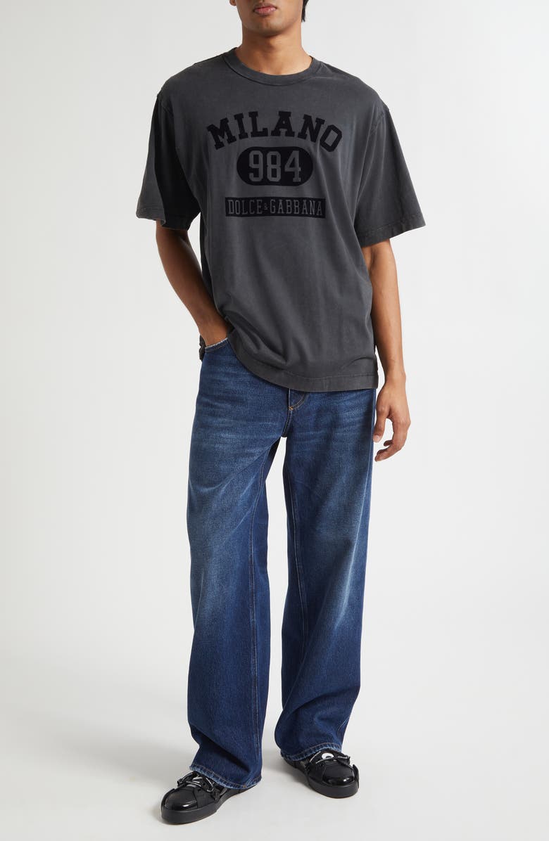 Dolce&Gabbana Milano Graphic T-Shirt, Alternate, color, N0000 Nero