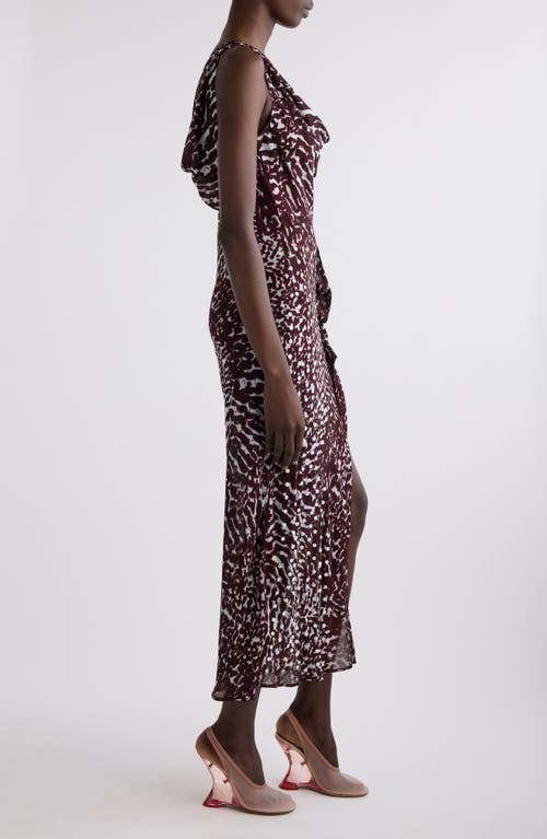 Dries Van Noten Deyon Mixed Print Midi Dress