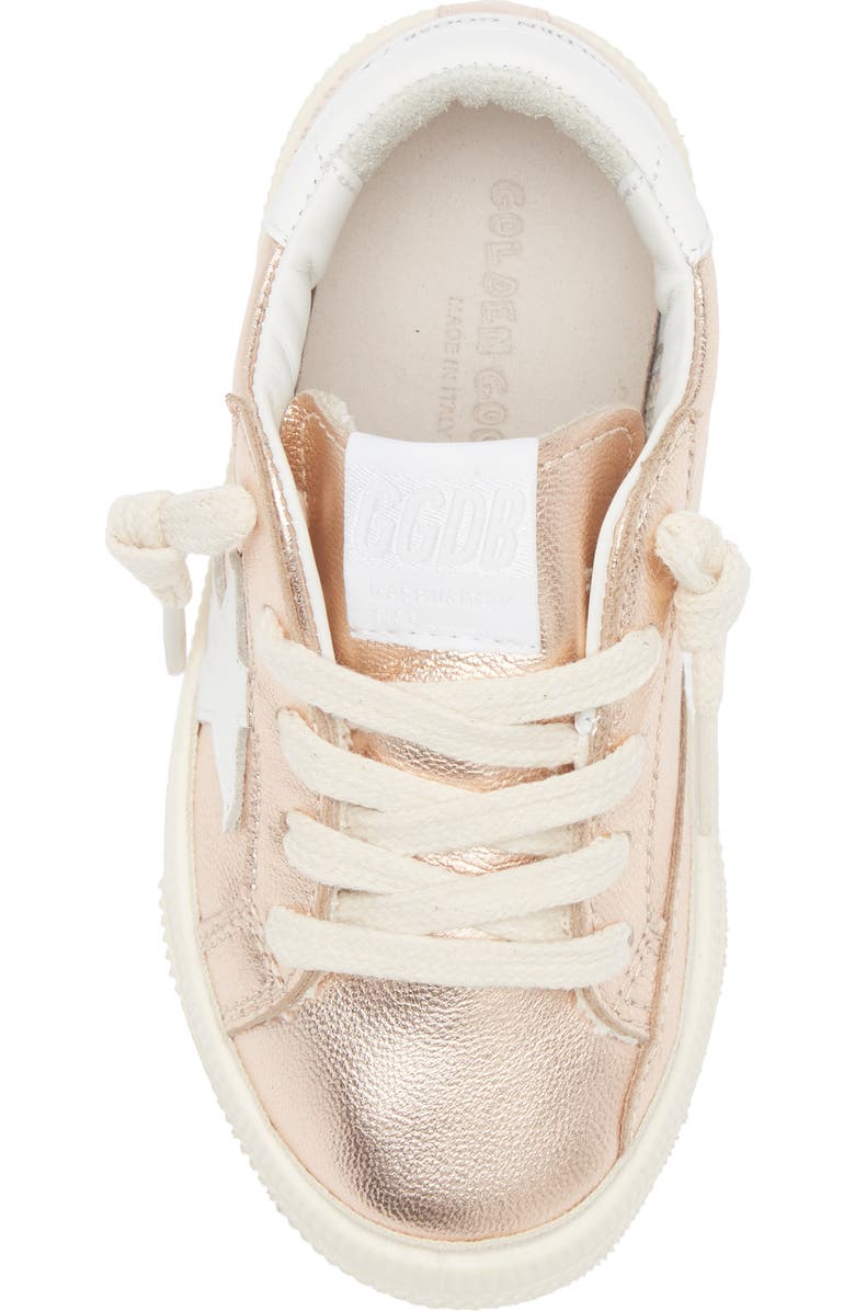 Golden Goose Kids' May Metallic Leather Low Top Sneaker, Alternate, color,