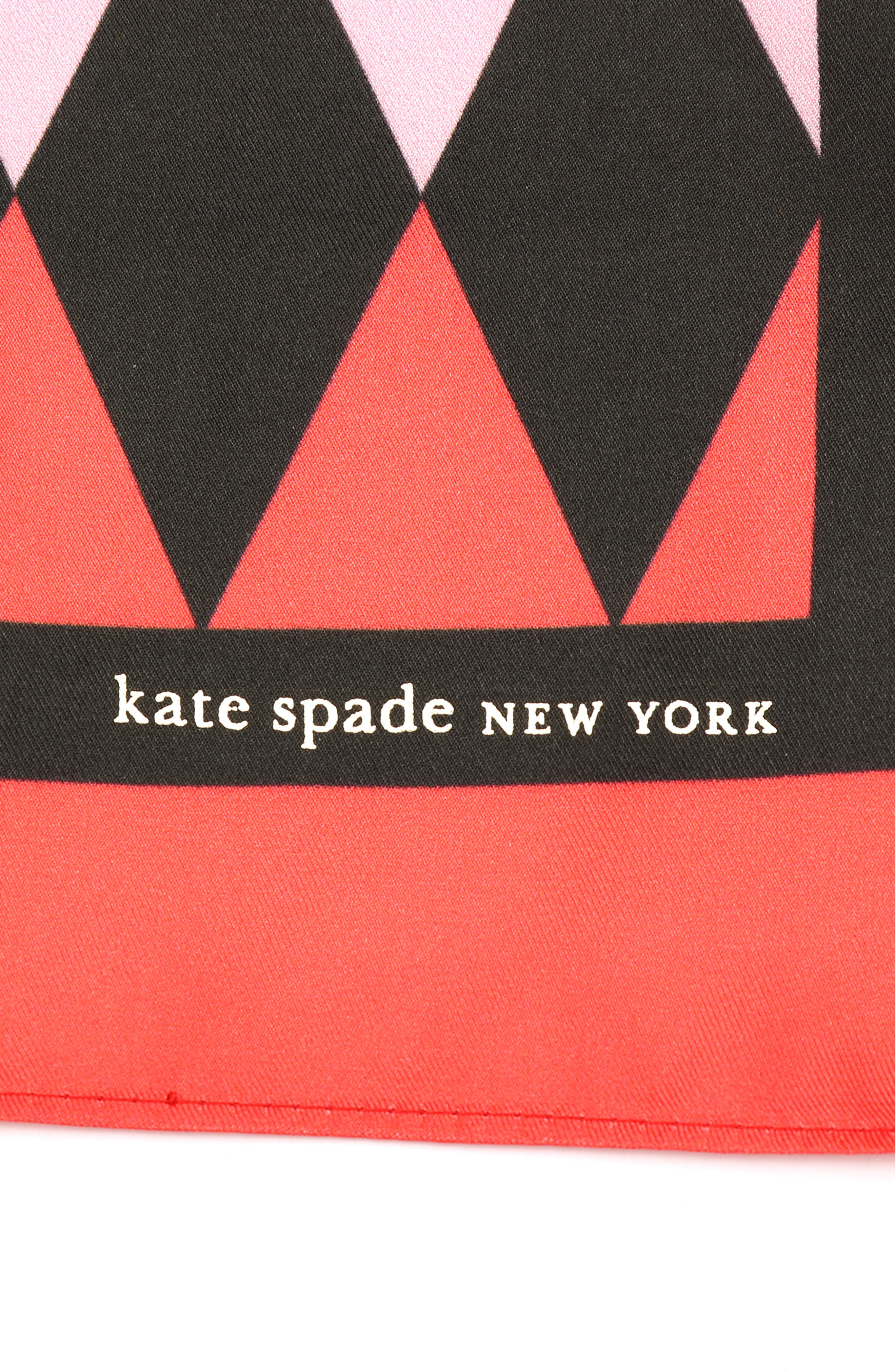 Kate Spade New York triangle pattern silk bandana (Women) | Nordstrom