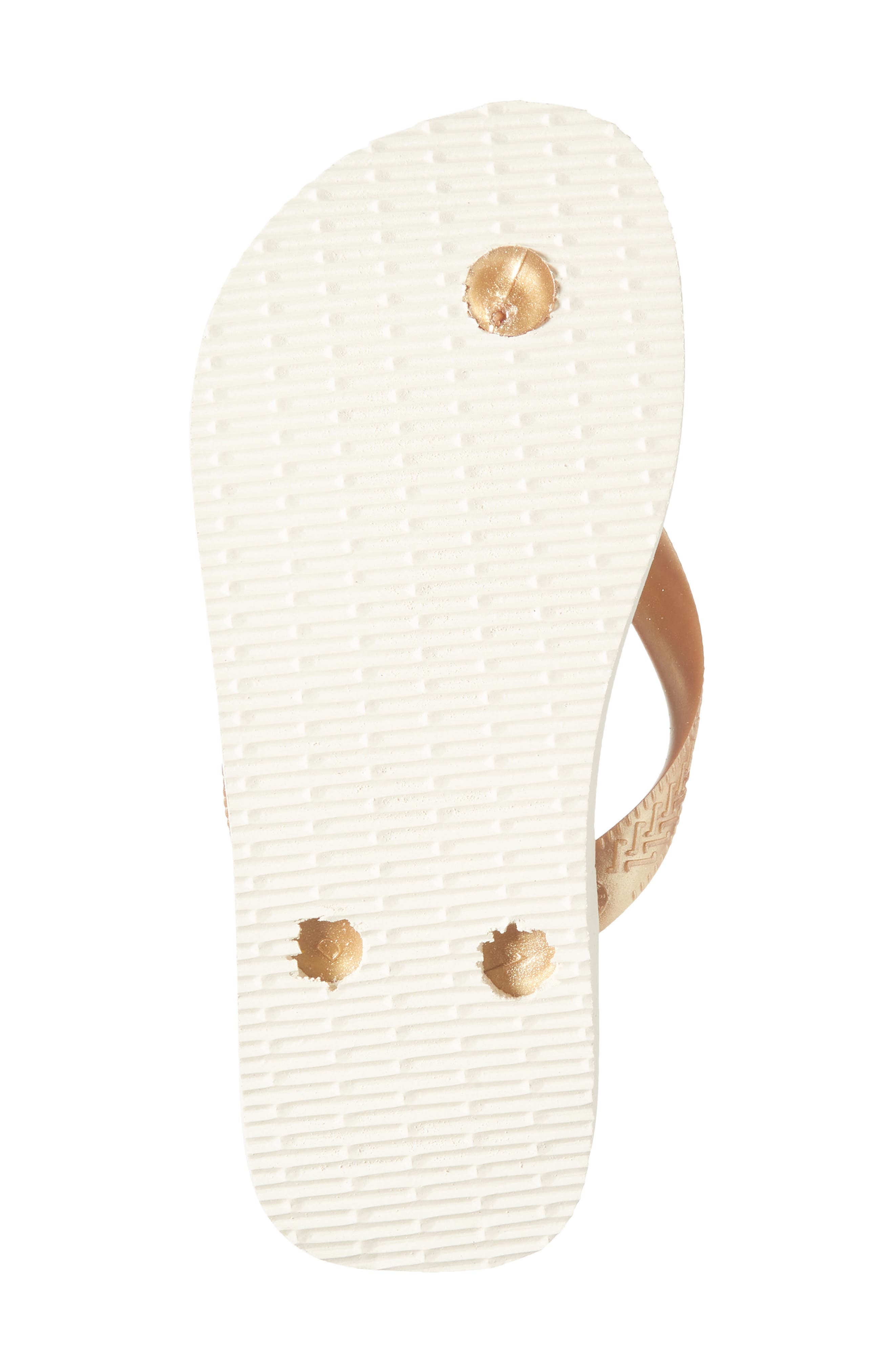 Havaianas Kids' Flores Flip Flop, Alternate, color, Beige/Golden