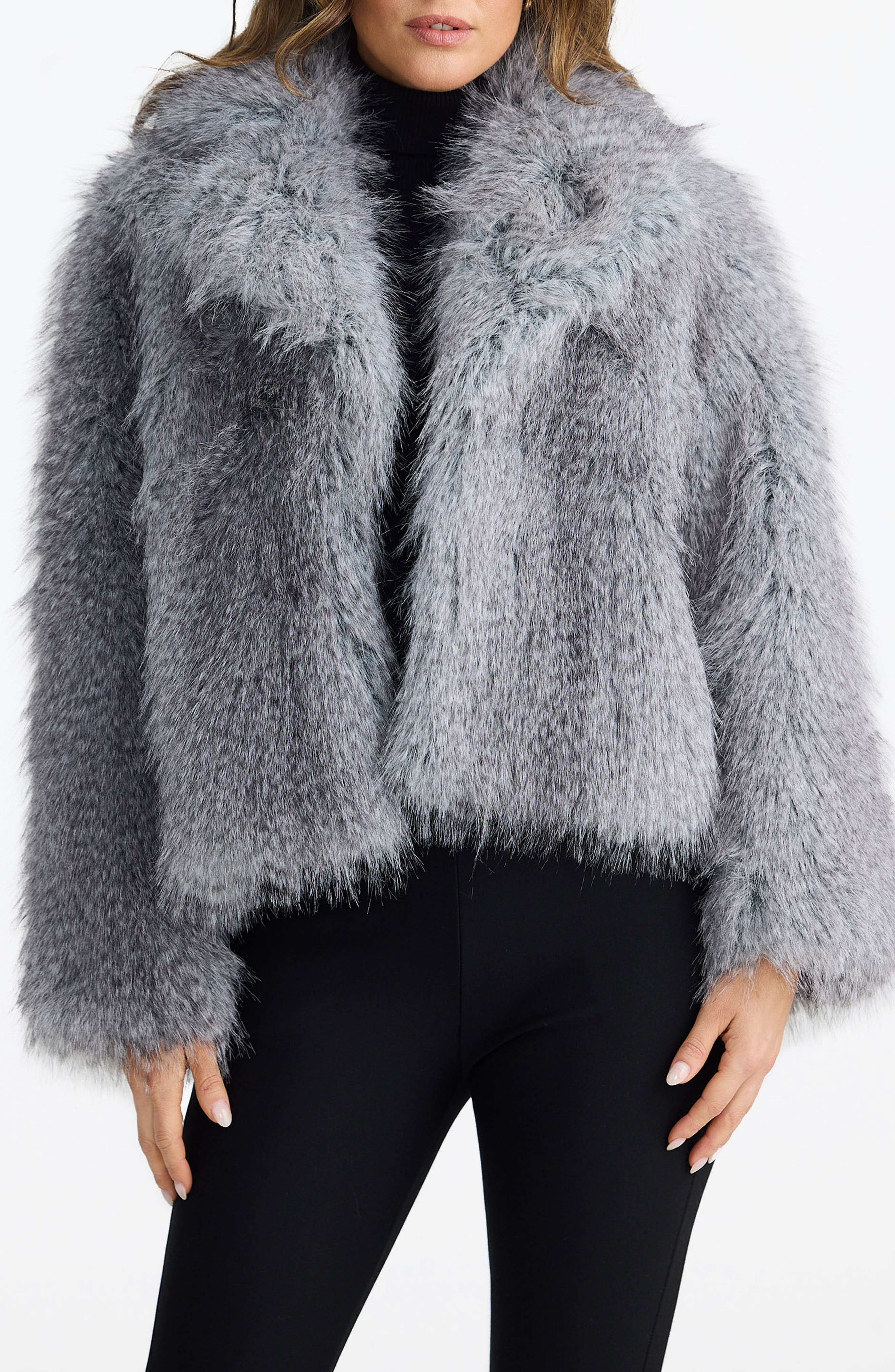 Brave+True Bertoli Faux Fur Jacket