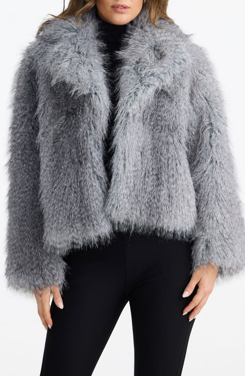Brave + True Brave+true Bertoli Faux Fur Jacket In Gray