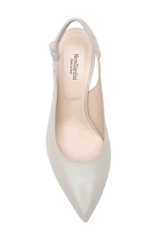 Nerogiardini Pointed Toe Slingback Pump In Brown