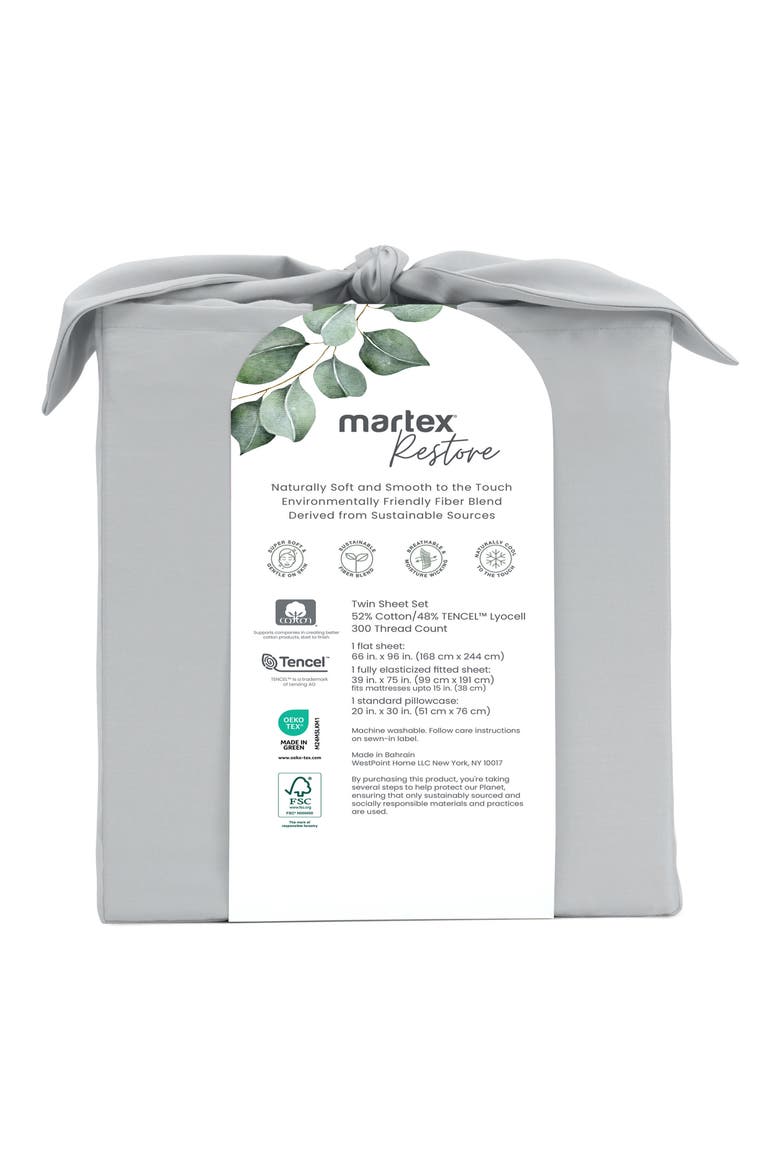Restore Cotton & Tencel® Lyocell Sateen Sheet Set, Alternate, color, GREY