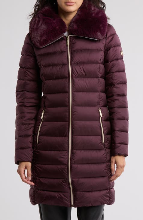 Women s Burgundy Puffer Jackets Nordstrom Rack