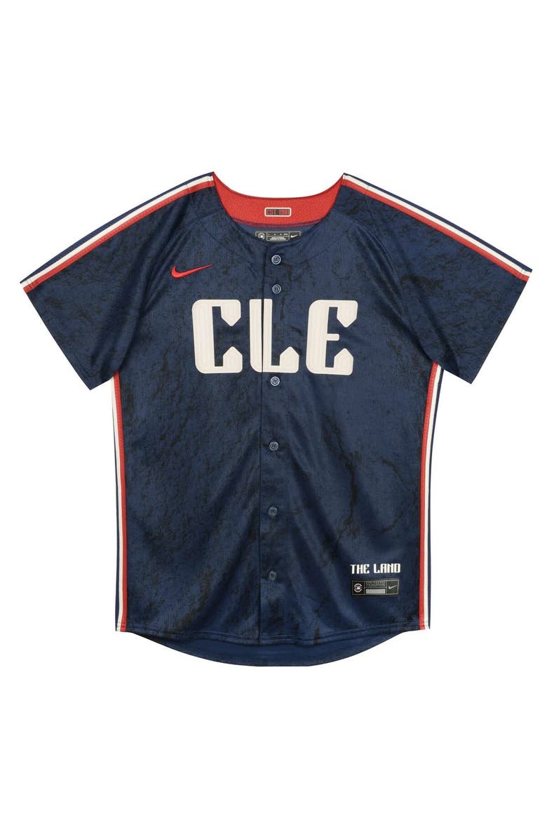 Nike Preschool Nike Navy Cleveland Guardians City Connect Jersey, Alternate, color, Navy