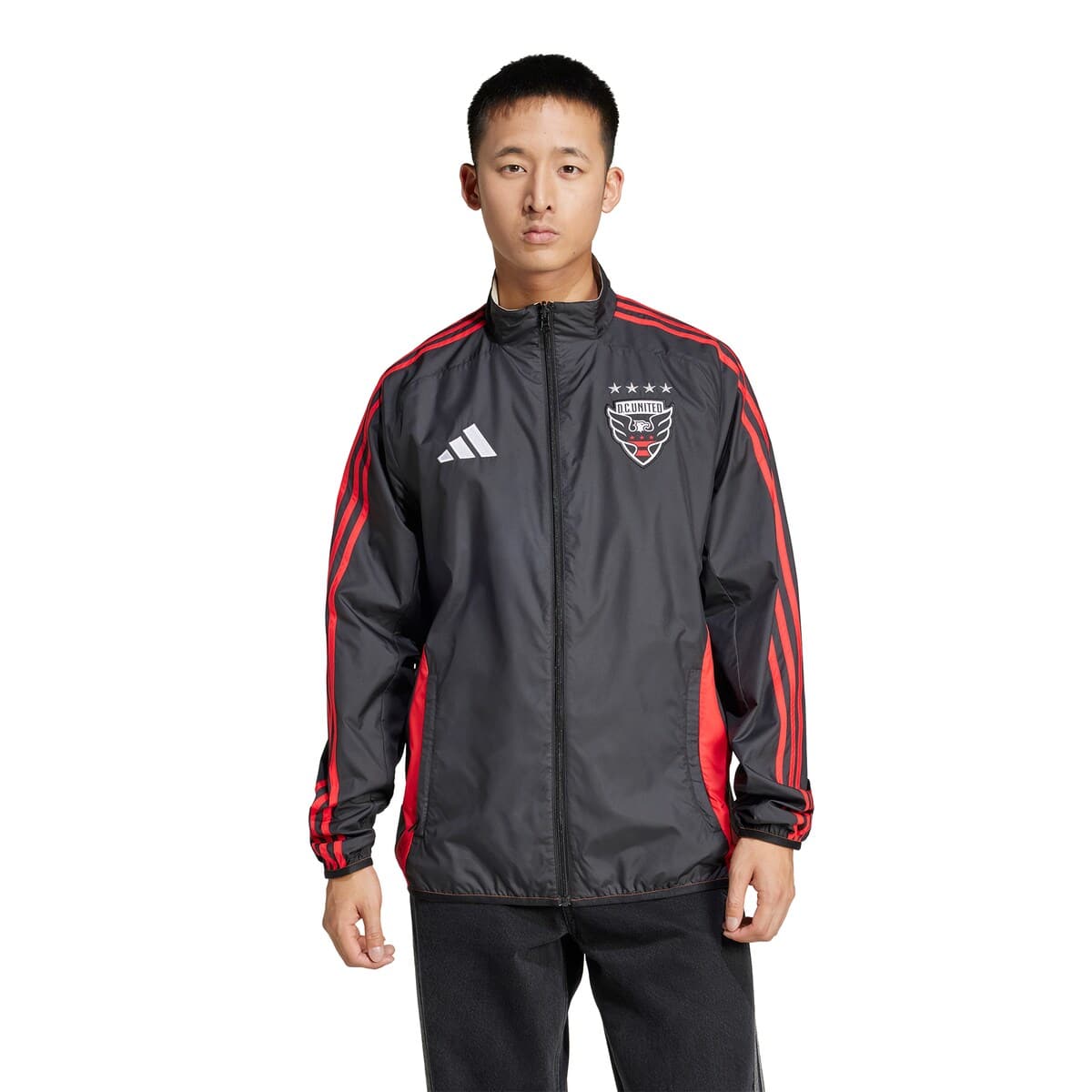 adidas Men's adidas Black/White D.C. United 2025 Anthem Reversible Full ...