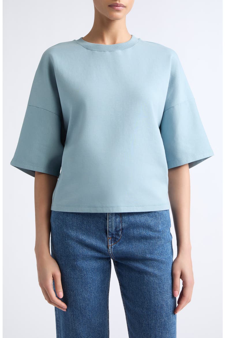 Rift Crop Jersey T-Shirt, Main, color, COVE