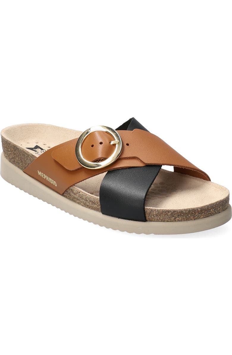 Mephisto Hirina Slide Sandal, Main, color, Black