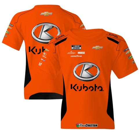 Youth Trackhouse Racing Team Collection  Orange Ross Chastain Kubota Uniform T-Shirt