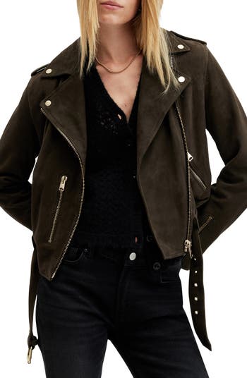 Suede Moto Jacket