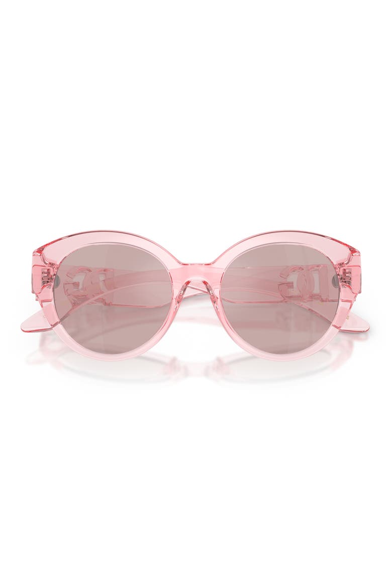 Kids' 47mm Small Butterfly Sunglasses, Alternate, color, PINK / VIOLET MIRROR SILVER