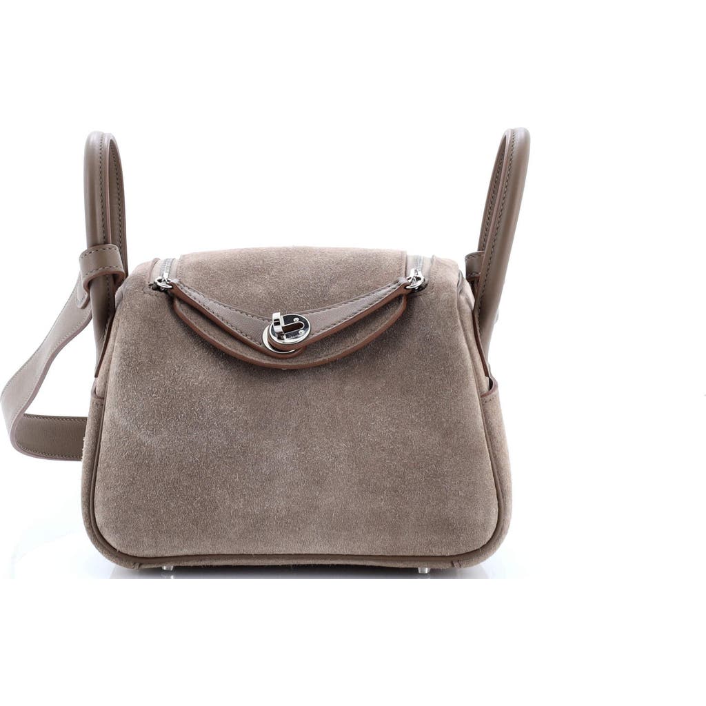 Pre-owned Hermes Hermes Lindy Bag Grizzly And Swift Mini