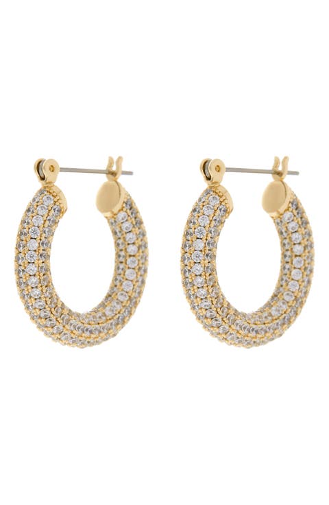 Baby Amalfi Pavé Hoop Earrings