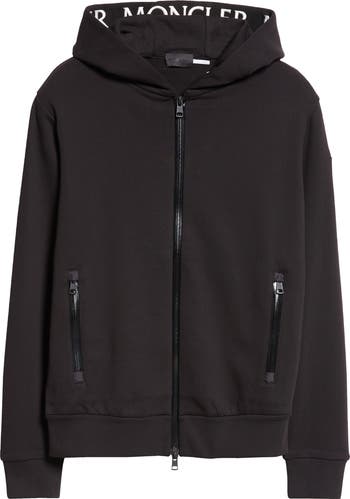 希少 モンクレールMAGLIA CON CAPPUCCIO ジップパーカー 刺繍 Moncler Maglia Logo Embroidered Zip Front Hoodie | Nordstrom