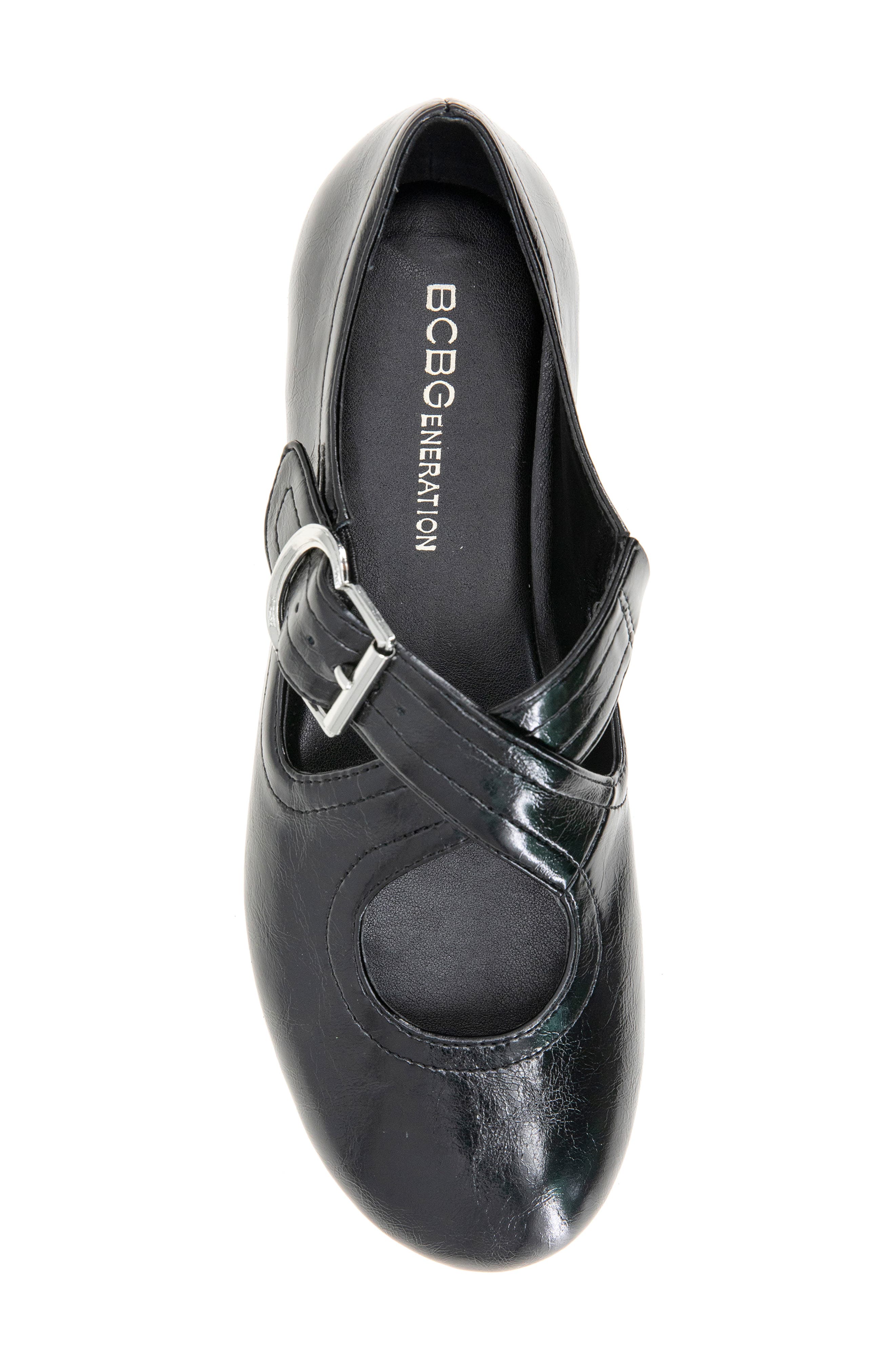 BCBGeneration Maya Mary Jane Flat, Alternate, color, Black
