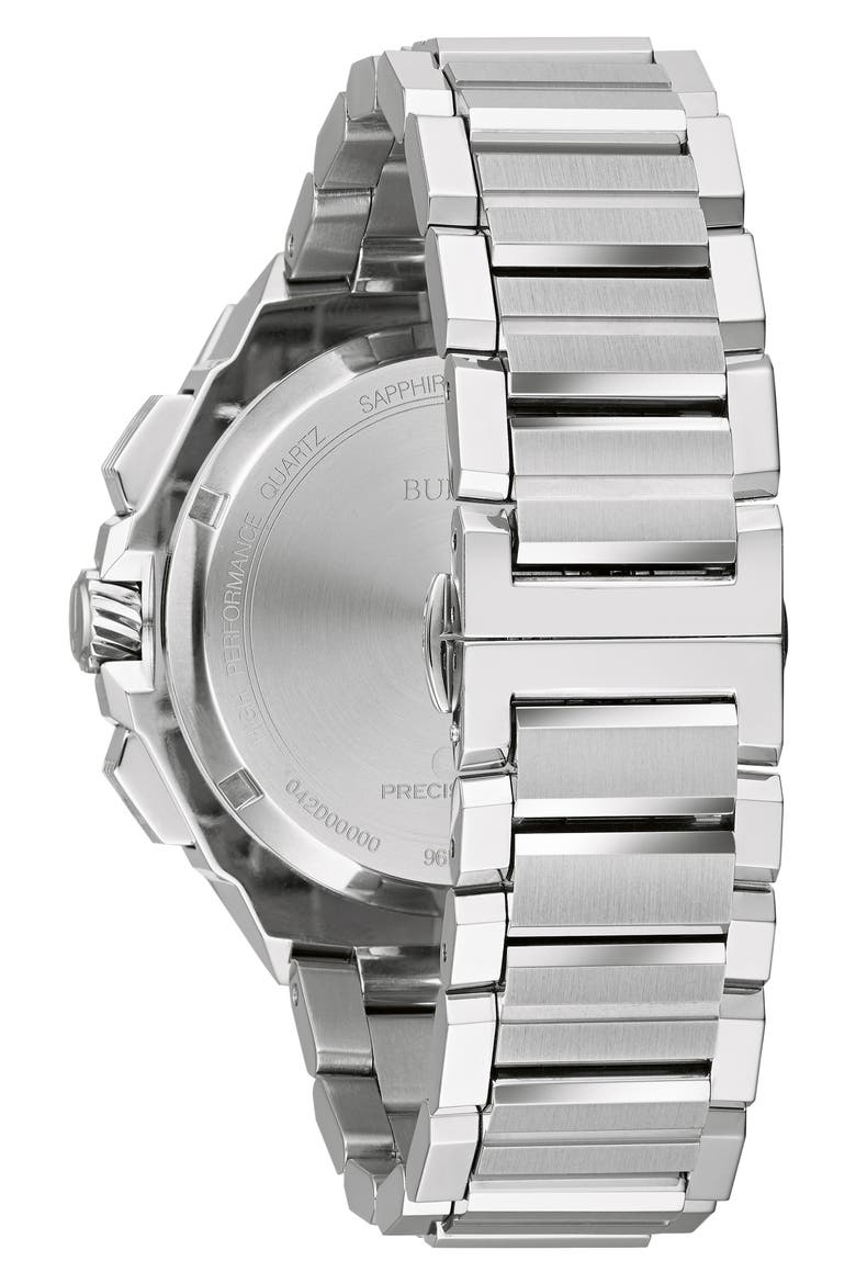 Series X Chronograph Bracelet Watch, 45mm, Alternate, color, SILVER-TONE