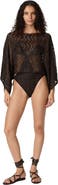 Missoni Zigzag Mesh Top With Sequins And Wide Sleeves