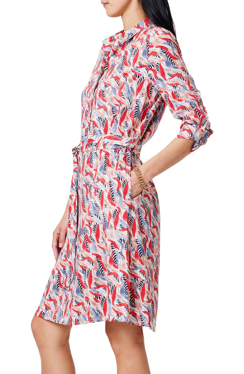 NIC+ZOE Coral Waves Live In Shirtdress, Alternate, color,