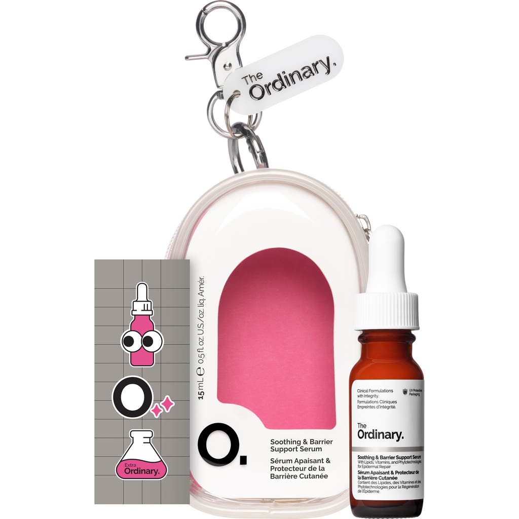 The Ordinary Soothing & Barrier Support Serum & Keychain Pouch Set In Transparent