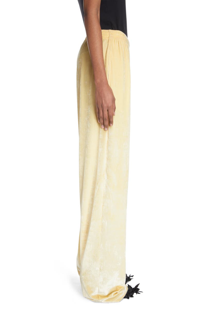 Balenciaga Velour Track Pants, Alternate, color, 
