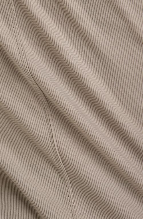 New Balance Microrib Long Sleeve T-shirt In Brown