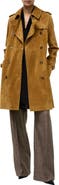 Burberry Kensington Suede Trench Coat