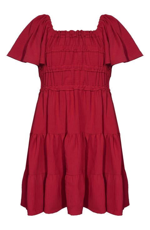 Kids' Flutter Sleeve Dress (Big Kid)