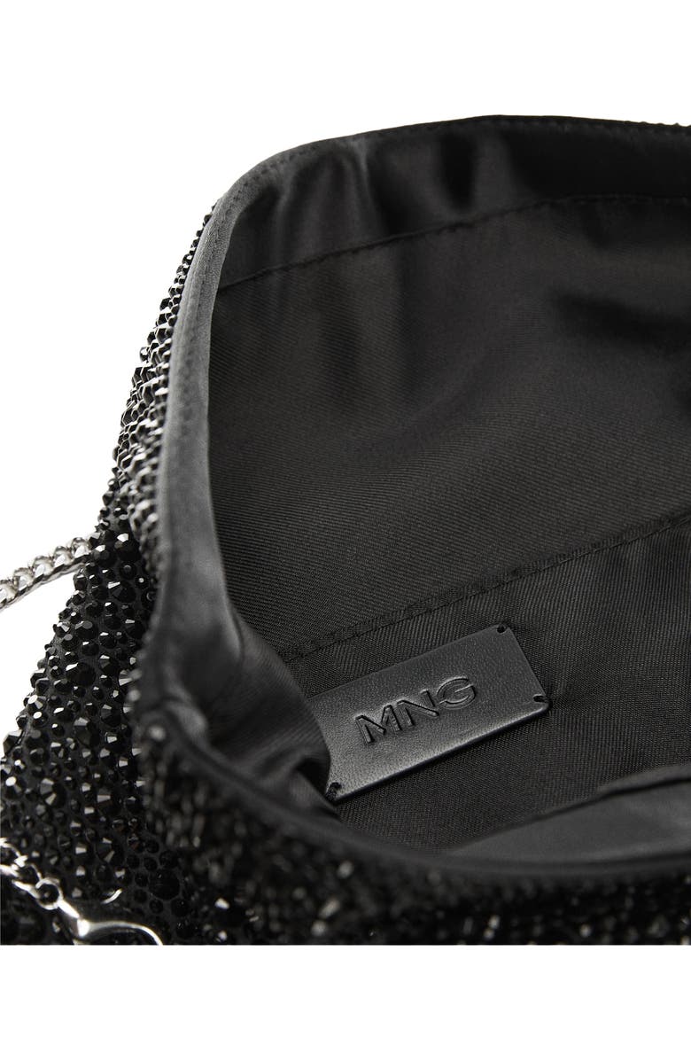 MANGO Crystal Chain Strap Handbag, Alternate, color,