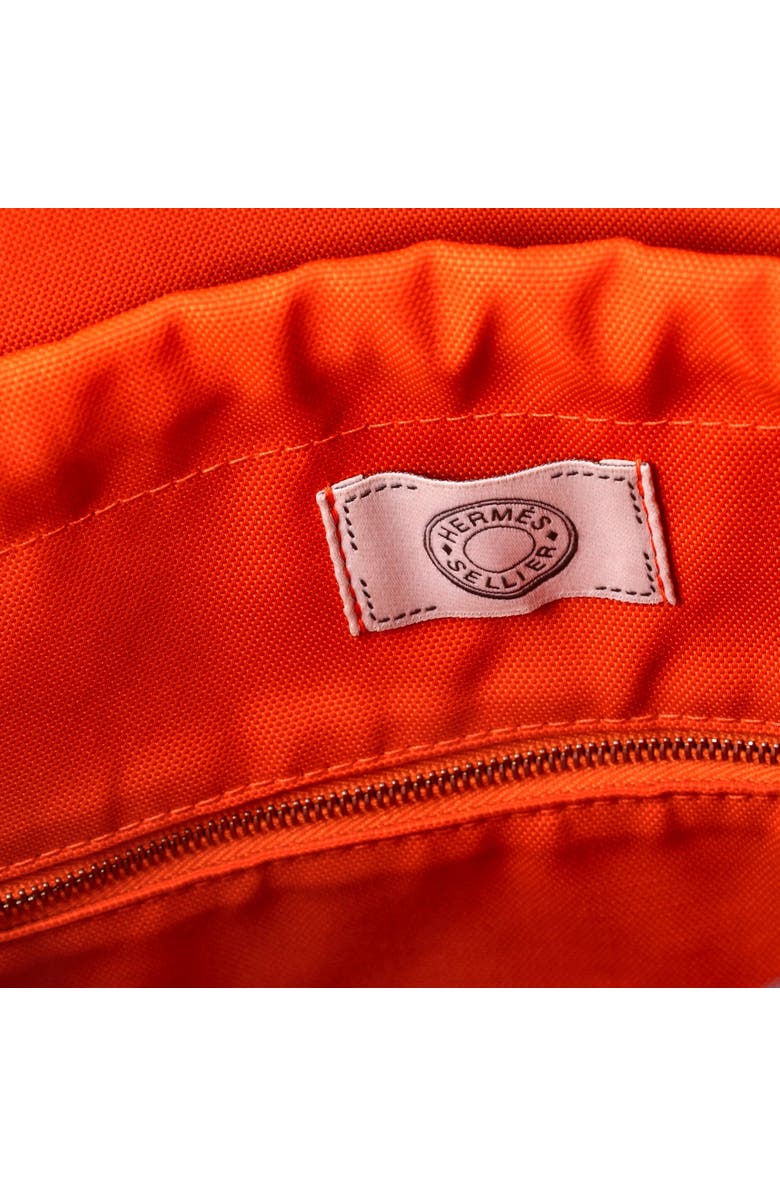 Pre-Owned Hermes Sac De Pansage Groom Handbag Canvas, Alternate, color, Bleu Nuit