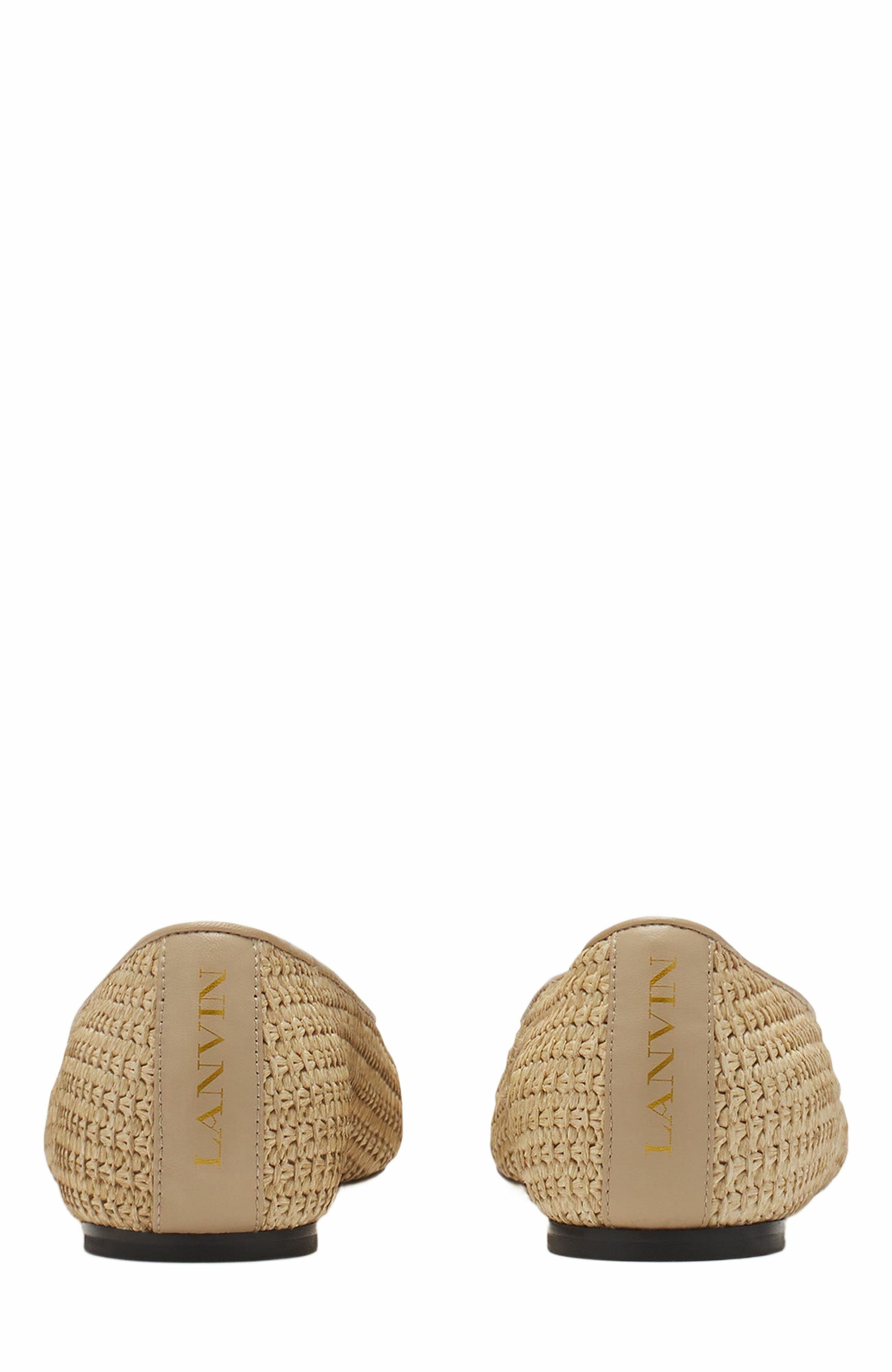 Lanvin Raffia Ballerina, Alternate, color, 