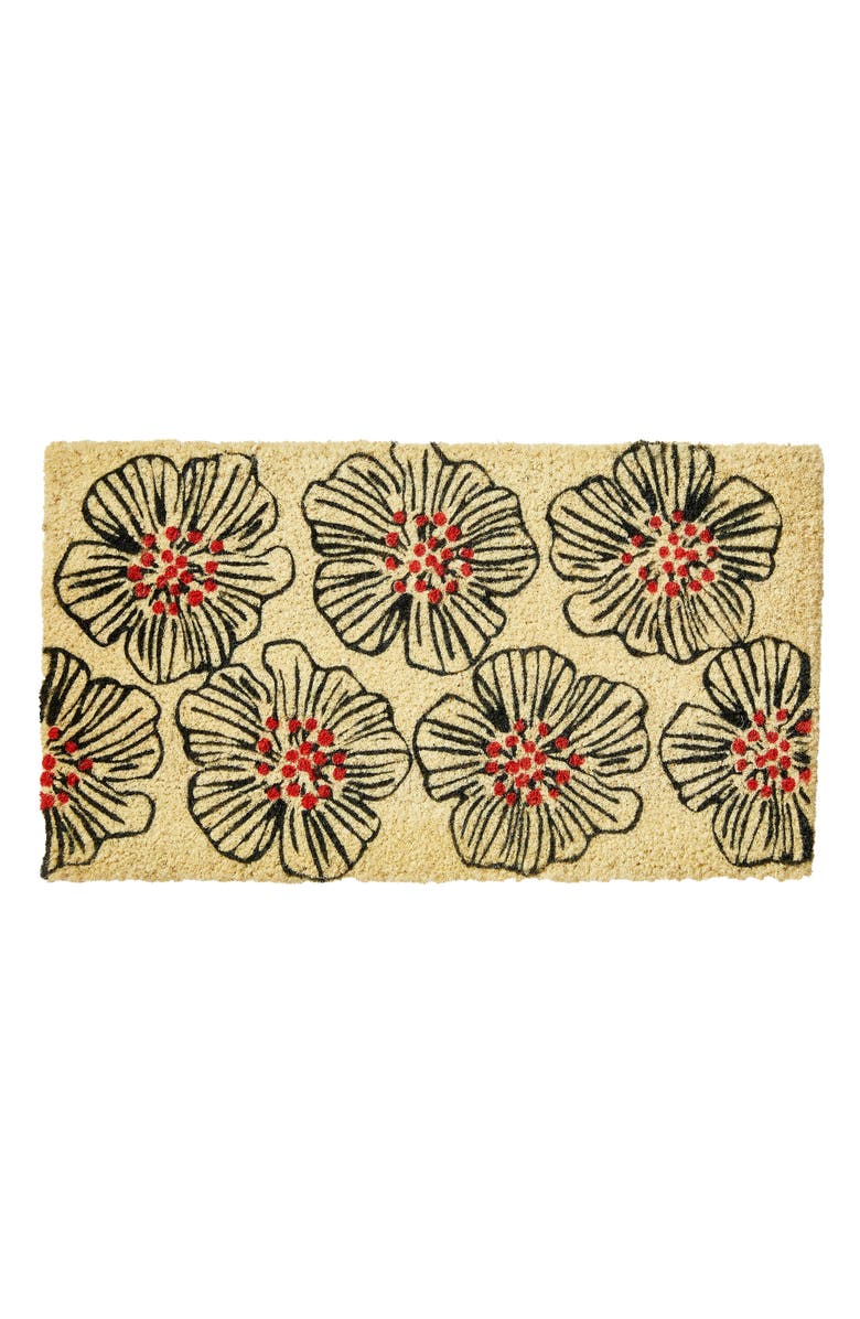 tag Osaka Flower Coir Mat Multi Coir Everyday,Summer, Main, color, Beige