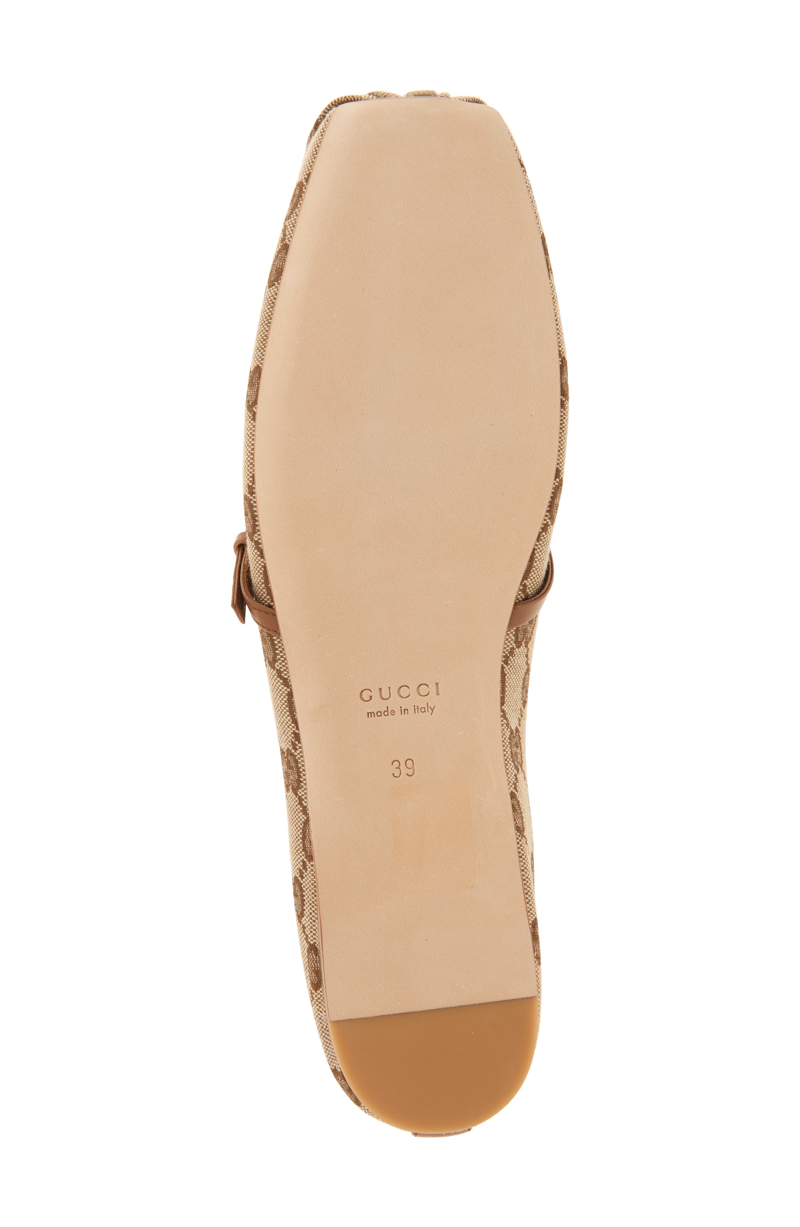 Gucci Horsebit Ballet Flat, Alternate, color, Beige
