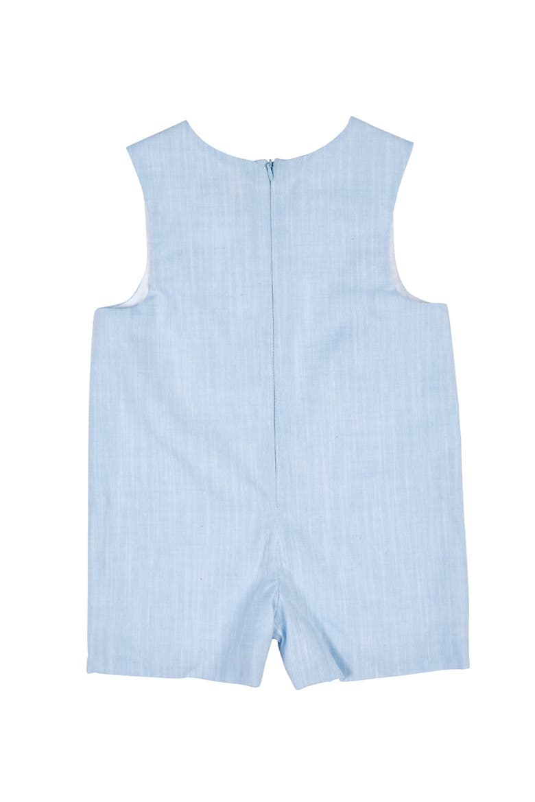 Linen-Look Shortall With Trains, Alternate, color, Lt Blue