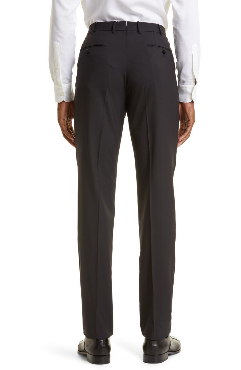 ZEGNA High Performance<sup>™</sup> Wool Trousers, Alternate, color, Black