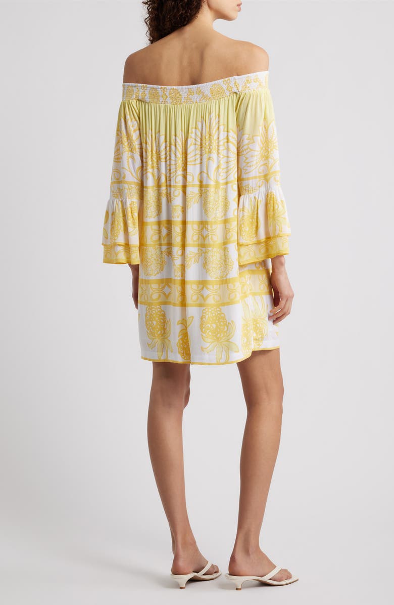 Lilly Pulitzer<sup>®</sup> Kaori Off the Shoulder Long Sleeve Shift Dress, Alternate, color,