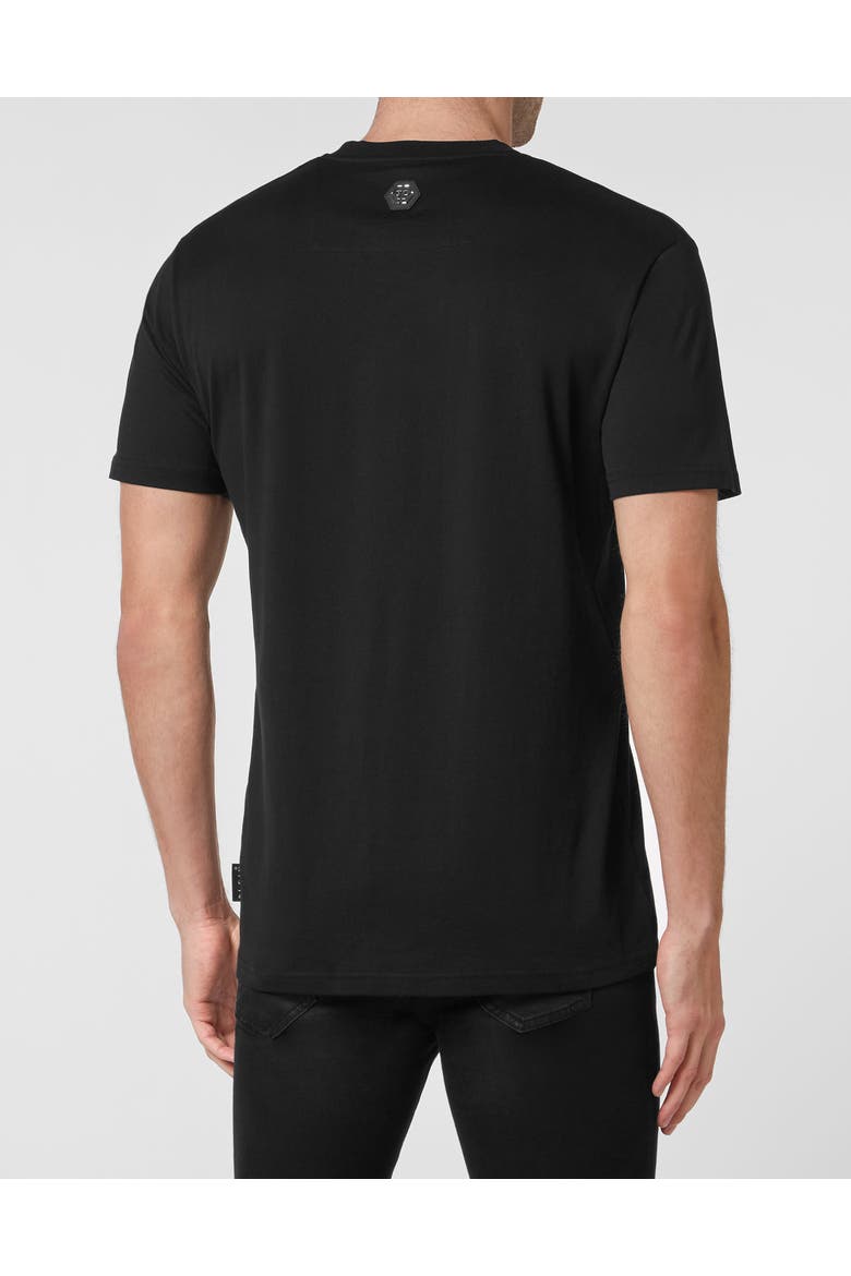 T-Shirt Round Neck Men, Alternate, color, black