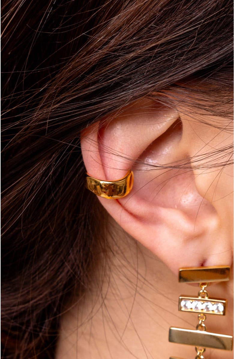 Lucy Quartermaine Flat Plain Cuff, Alternate, color, Gold