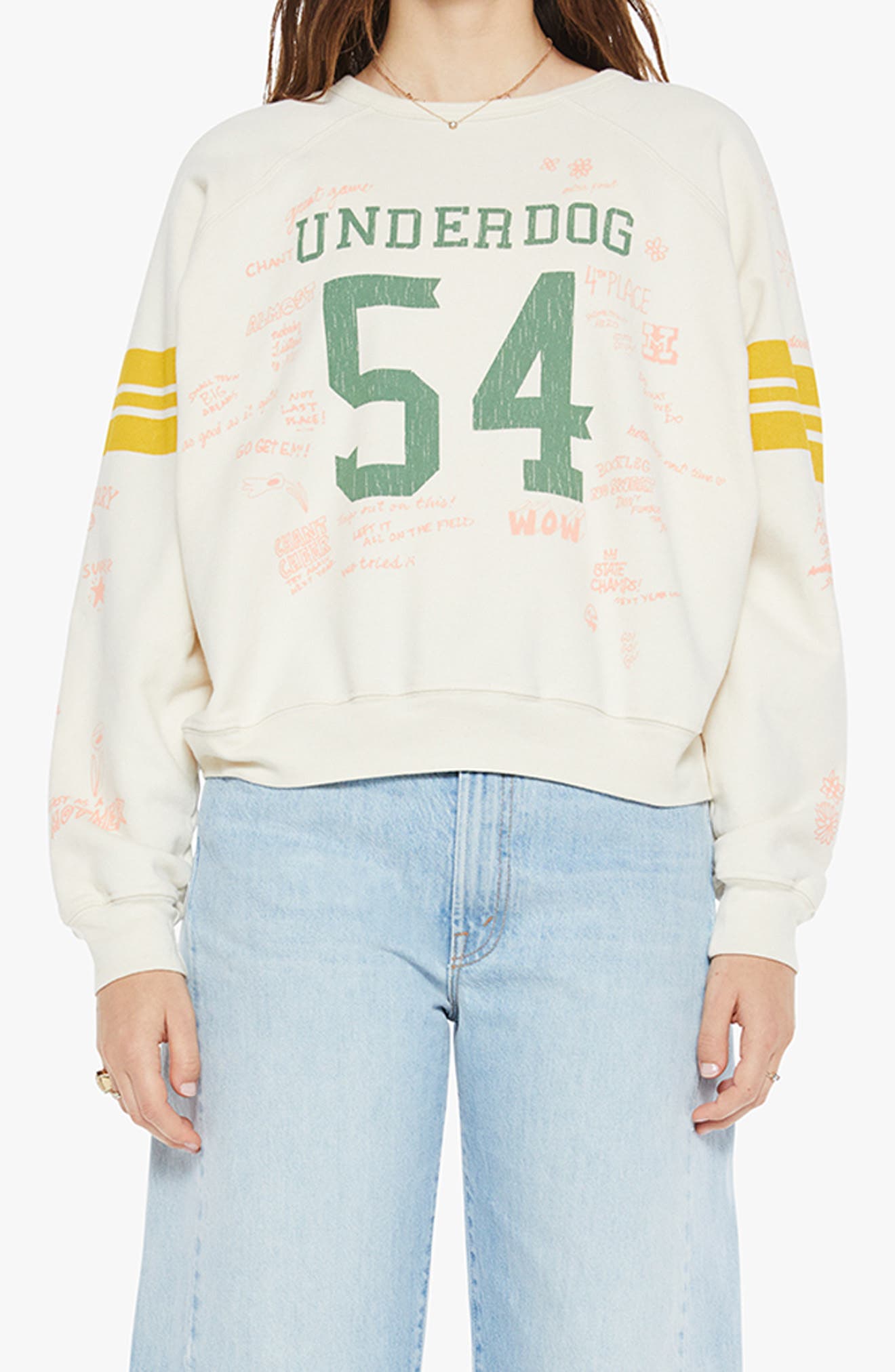 MOTHER The Biggie Concert Cotton Graphic Sweatshirt