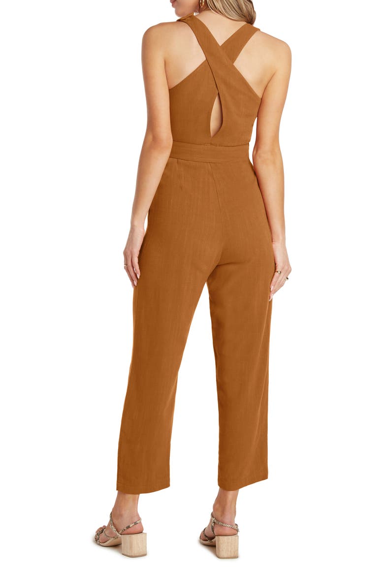 Johnson Belted Jumpsuit, Alternate, color, TERRACOTTA