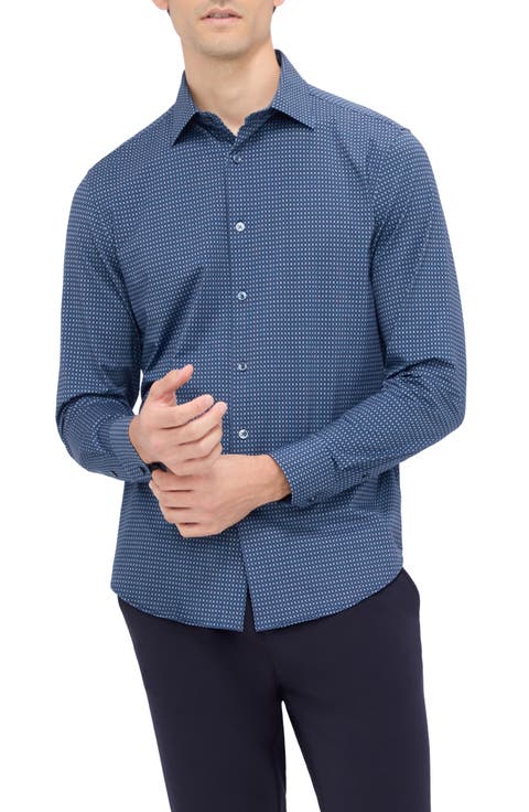 Jimmy OoohCotton® Geo Print Button-Up Shirt