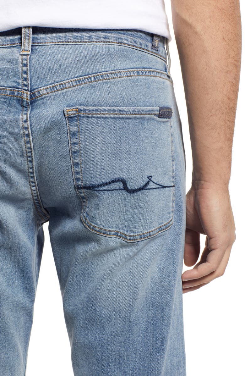 7 For All Mankind Austyn Squiggle Relaxed Straight Jeans, Alternate, color, 
