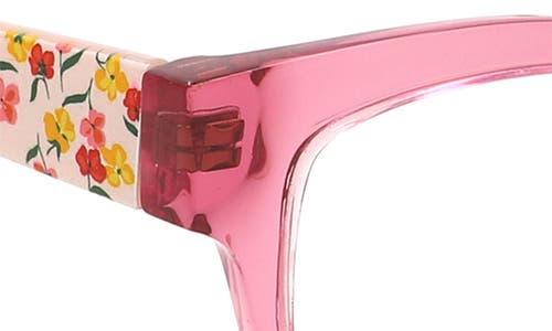 Kate Spade New York Myno 50mm Cat Eye Blue Light Blocking Reading Glasses In Pink