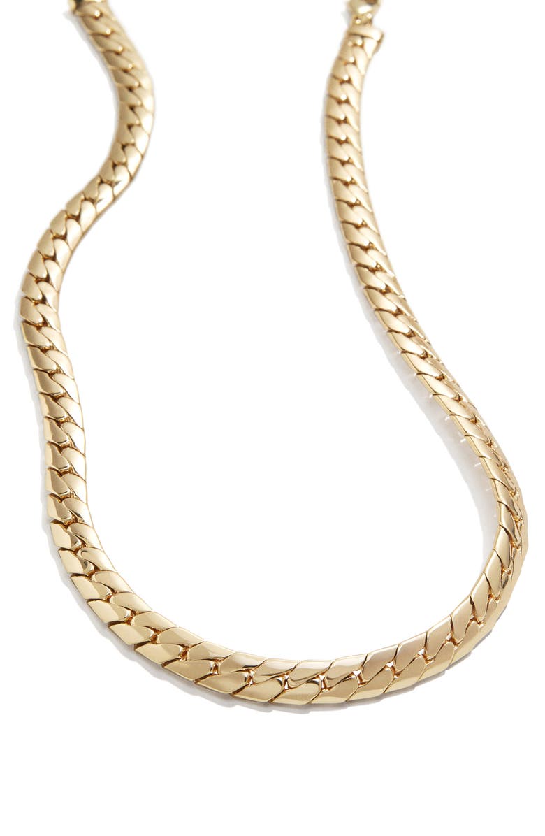 BaubleBar Thick Snake Chain Necklace, Alternate, color, 