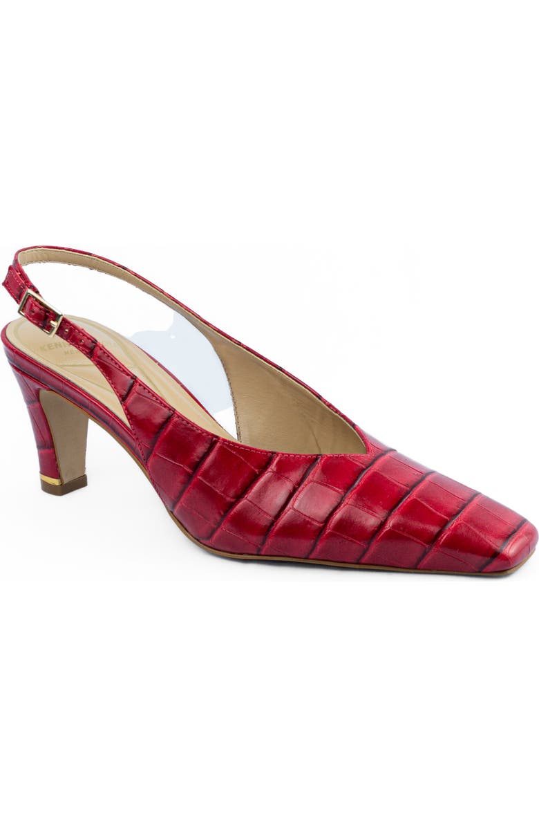 Kenneth Cole Meilani Slingback Pump, Main, color, Cherry Croco