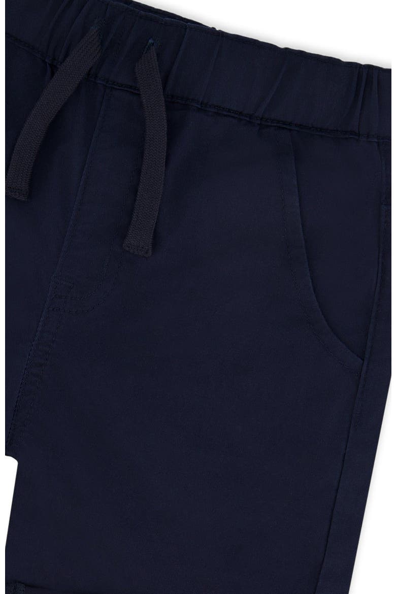 Folded Hems Stretch Twill Shorts, Alternate, color, Dark Blue
