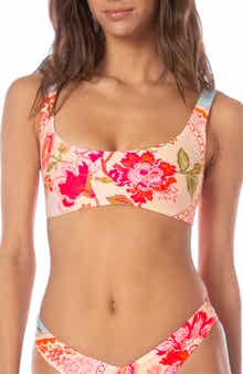 Maaji Dazzle Lace-Up Reversible Bikini Top