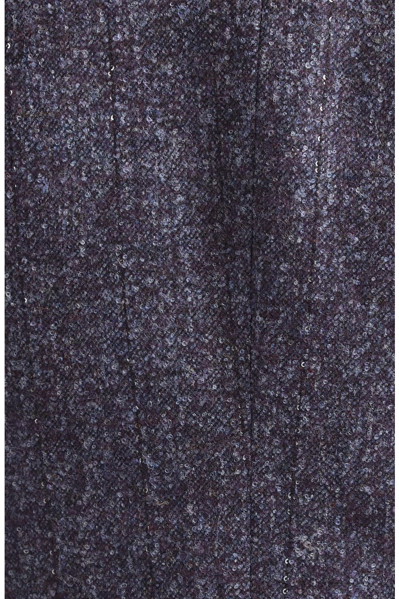 Double Breasted Sequin Detail Alpaca Blend Blazer, Alternate, color, 177 AMETHYST